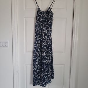 Floral blue maxi dress with pockets Vera Wang